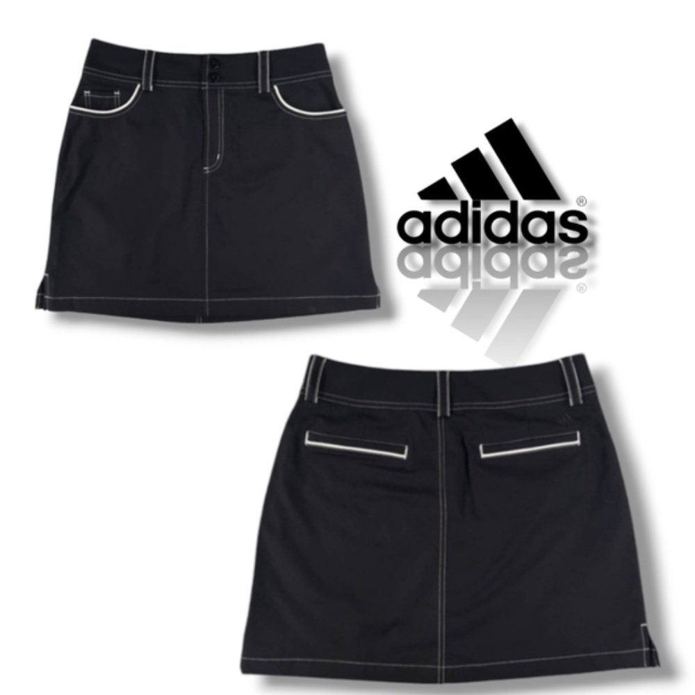Adidas Climacool Black Women Athletic Golf Tennis Sport Mini Skirt Size 12